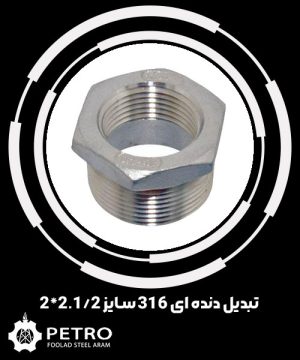 تبدیل دنده ای 316 سایز 2.1/2*2
